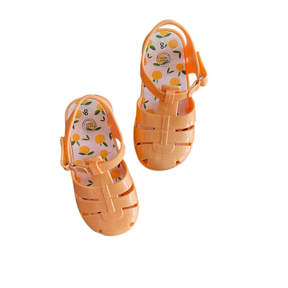 Wonder Nation Orange Fruit Jelly Sandals Footwear Shoes Summer Spring Casual